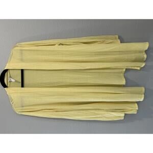 Pastel by Vivienne Women's Long Sleeve Butter Yellow Jersey Cardigan